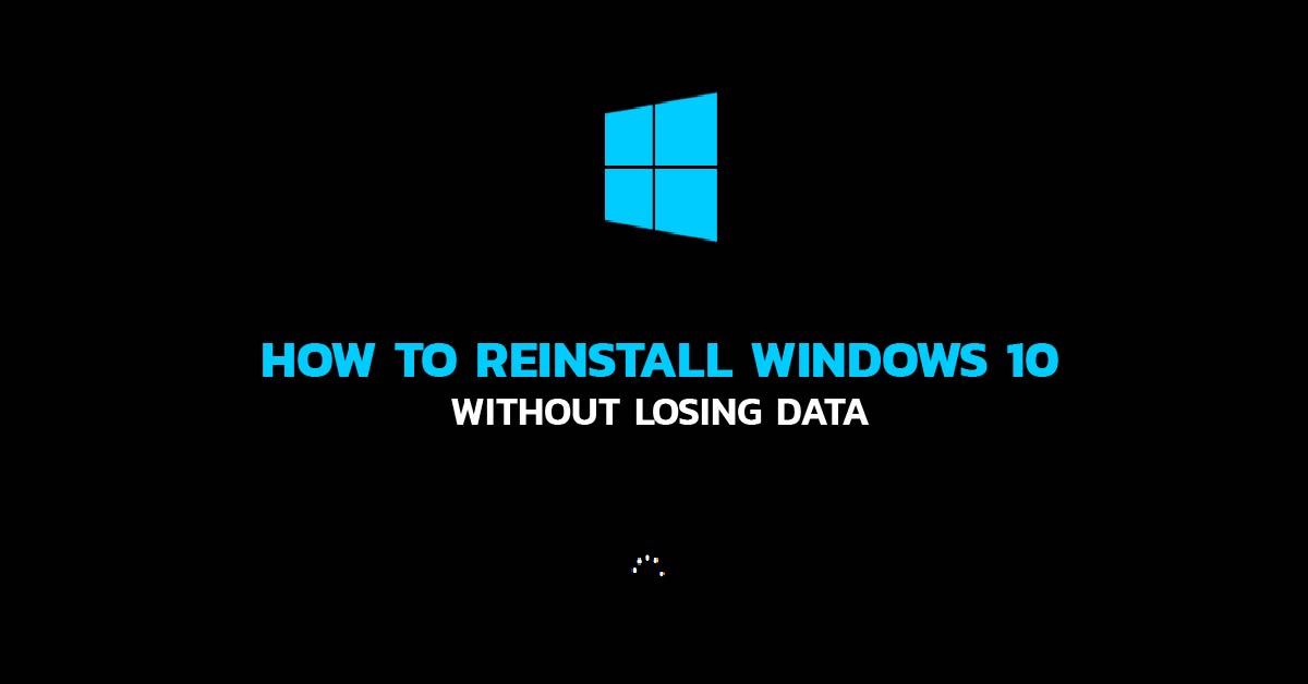 reinstall windows 10